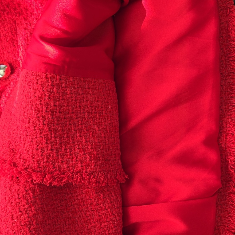Mango Red Tweed Jacket - Picture 9 of 9